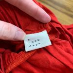 A New Day Red Linen Blend Cutout Maxi Dress Spaghetti Straps Summer Long Length Photo 5