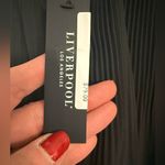 Liverpool  Black Women's V-Neck Long Sleeve Pleated Top Medium NWT Photo 14