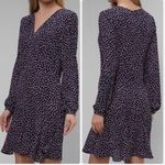 Ralph Lauren Lauren Georgette French Navy Pink Floral Fit and Flare Dress size 2 Photo 15