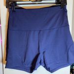 2pc Spandex Shorts Blue & Purple Medium Photo 2