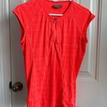 Athleta  Orange Quarter Zip Sleeveless Tee Photo 0