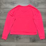 Lucky in Love LUV Hype Long Sleeve Tennis Top Coral Crush Pink Size XS/S Photo 4