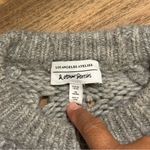 & Other Stories & Other Stories XS Gray Wool Alpaca Blend Chunky Open Knit Pullover Sweater Photo 2