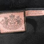 Juicy Couture Velour Y2K Long Sweater Dress Black Gold Vintage Retro 90s Hoodie Photo 4