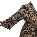 Rene Rofe Womens Leopard Print Bathrobe Robe Medium Tan Photo 3