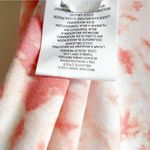 Ellen Tracy Women's L Coral & White Tie Dye V Neck Shirt Sleeve Tee Photo 5