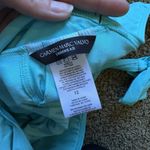Carmen Marc Valvo NEW Carmen Marc Valvo Halter Ruffled One-Piece Swimsuit size: 12 Aqua Photo 8