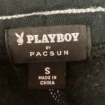 Playboy by Pacsun Green White Logo High Waist Drawstring Straight Mini Skirt S Photo 4