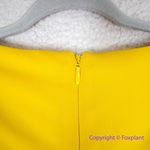 Cinq à Sept New!‎ Cinq A Sept Yellow Long Sleeve Ruched V Neck Miah Mini Dress, size 2 Photo 11