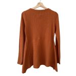 Maeve  Anthropologie Eliza Henley Babydoll Tunic Thermal Shirt Burnt Orange Small Photo 5