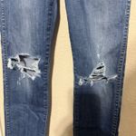 Madewell  Slim straight Jeans womens 23 distressed torn knees stretch raw hem Photo 2