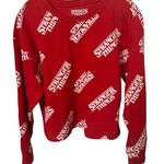 Netflix Stranger Things Red Pullover Sweater *RARE* Size Large Photo 1