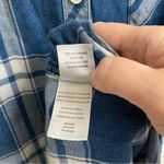 Rails  Hunter Ocean Blush distressed blue plaid long sleeve button up shirt M Photo 2