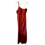 Azazie Eren ? Bronzer‎ Satin Mermaid Full Length Dress Custom Size A16 Rust Read Photo 1