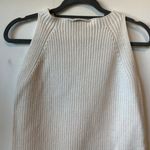 Loft Outlet White Knit Sleeveless Sweater Vest Photo 5