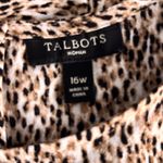 Talbots Womens Crepe Blouse Size 16W Career Work Office Business Professional Photo 6