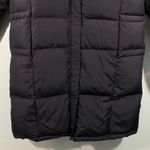 Garnet Hill  Women's Black Insulated Puffer Full Zip Hooded Down Jacket Size 6 Photo 2