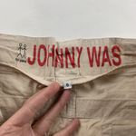Johnny Was Tan Lightweight Poplin Wide Leg Cargo Pant 6 Photo 3