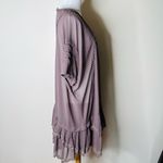 Free People Lavender Sheer Layered Ruffle Tunic Dress Photo 7