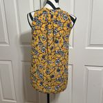 Tabitha Webb  Yellow and Blue Floral Print Sleeveless Blouse Photo 2