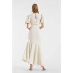 Camilla Sachin & Babi Stretch Crepe Ivory Mermaid Asymmetric Cocktail Dress 8 Photo 1