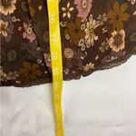Wilfred size small grace midi sun dress brown white floral square neck boho Photo 10
