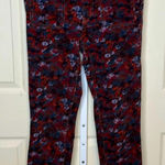 Anthropologie Pilcro Velvet light corduroy High-Rise Skinny Ankle floral Pants sz 29 Photo 0