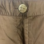 Tory Burch brown cropped folded trouser pants size 4 preppy Photo 1