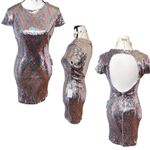 B Darlin 3‎ PC. GLAM DIVA HOT PINK SEQUIN DRESS BEADED TOP NWT BUNDLE SZ. LARGE Photo 2