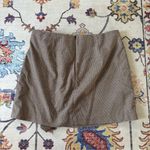 Rachel Zoe Brown Plaid Crossover Tie Waist Mini Wrap Style Skirt Fall Size 14 Photo 3