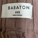 Aritzia Babaton Women's Brown Tan Linen Skinny Mid Rise Crop Trousers Pants XXS Photo 3