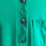American Vintage Vintage Basic Essentials Kelly Green Button Up T-shirt  Size Large Photo 2
