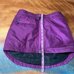 SKHOOP insulated outdoor mini puffer skirt Purple Zip Photo 9