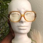 Christian Dior VTG Amber Orange Lucite Butterfly Glasses Germany 2035 20 52 Prescription Photo 0