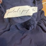 Petal and Pup  Makayla Navy Blue Halter Tiered Maxi Dress *No belt* Size XL Photo 5