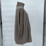 Garnet Hill Wool Cashmere Turtleneck Sweater Dress Taupe Size 8 Photo 4