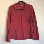 Eddie Bauer  • Burgandy Red Quarter Zip Pullover Size Large Photo 0