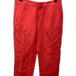Banana Republic NWT  Logan Crop Trousers Pants 6 Coral High Waist Lux Linen Work Photo 0