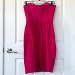 Vintage 100% Silk Pink Sweetheart Strapless Dress Size 10 Photo 1