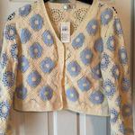 AZ Boutique Crochet Cardigan Sweater NWT Photo 0