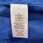 Talbots  Diamond Quilted Full Zip Striped Puffer Vest Women’s Medium Blue/White Photo 5