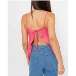 Hazel Boutique‎ Womens Pink Asymmetrical Crop Top Size Medium Photo 2