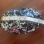 Kardashian Kollection  Black Silver Sequins Zippered Clutch Bag Size Small Photo 2