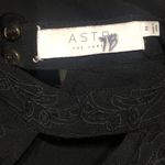 ASTR The Label Embroidered Aline Long sleeve Dress in Black size Medium Photo 7