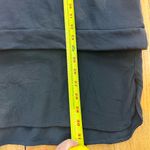 COS Crew Neck Pullover Sweatshirt Silk Trim Hem Women Size Large Black Luxury Photo 4