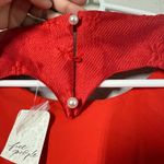 NWT Sister Jane Jacquard Mini Dress With Open Heart Back Sz Medium Red Photo 9