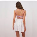 For Love & Lemons White Chemise with Pink Lace Photo 2