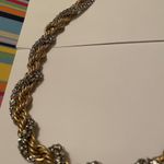 ZARA Beautiful Signed  runway fashion Rhinestone Look - Gold Tone Long Necklace Photo 1