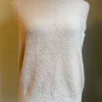 BAILEY 44 Cream Fuzzy Mock Sleeveless Sweater M boho Capsule classic elegant y2k Photo 0
