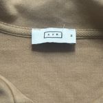 AYR  Tan Sweater Small Casual Collared Boxy Cropped oversized Photo 2